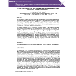 Fatigue Crack Growth in 7075-T6 Aluminum Alloy under Single-Spike…